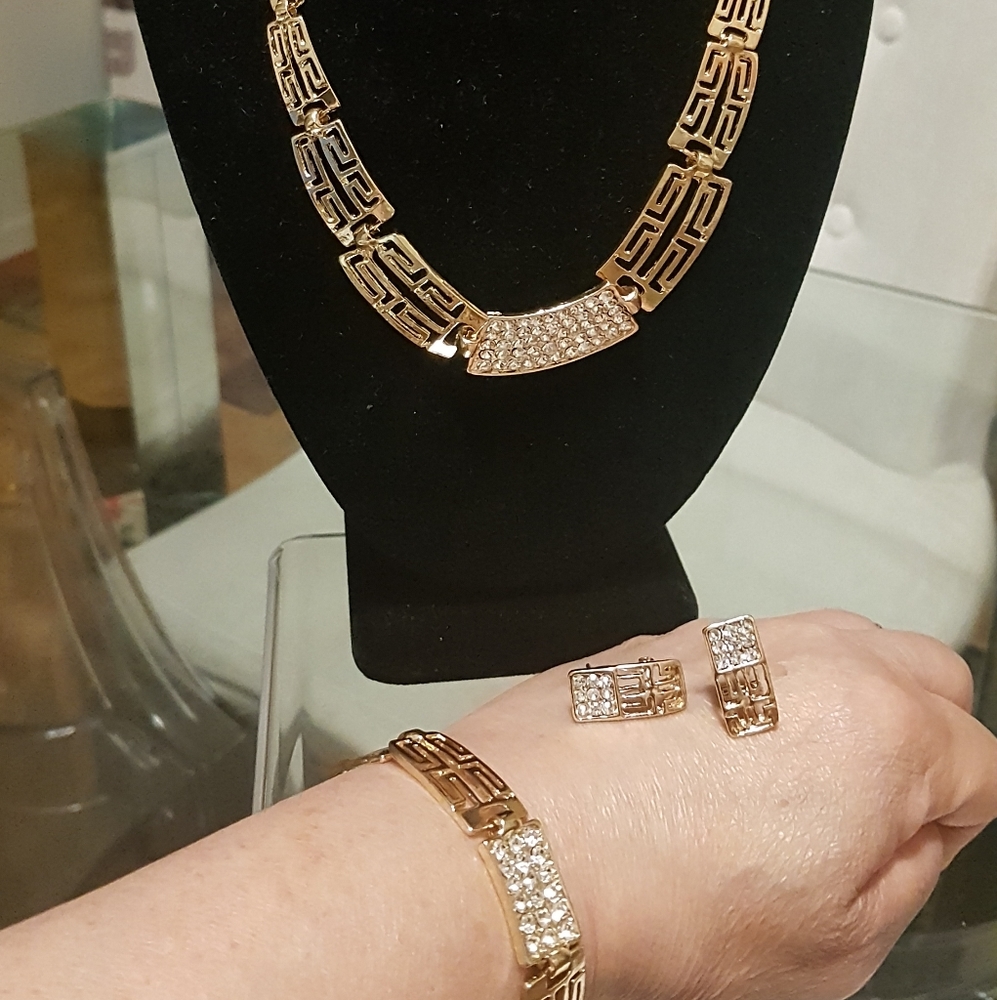 Classic Greek Key pattern Set of Jewelries